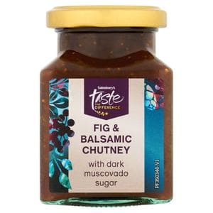 Sainsbury's 220g Fig & Balsamic Chutney with Dark Muscovado Sugar, Taste the Difference