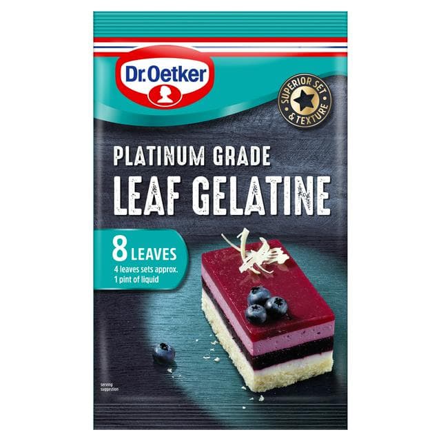 Dr. Oetker Platinum Grade Leaf Gelatine 13g - gallery image 1
