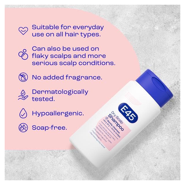 E45 Dry Scalp Shampoo, for Dry, Itchy Scalp & Dandruff 200ml - gallery image 5