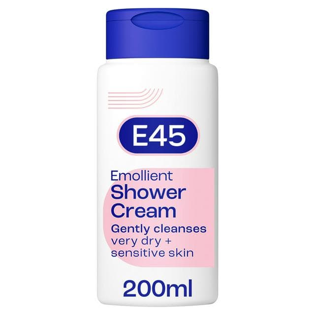 E45 Shower Cream For Dry & Sensitive Skin 200ml - gallery image 1