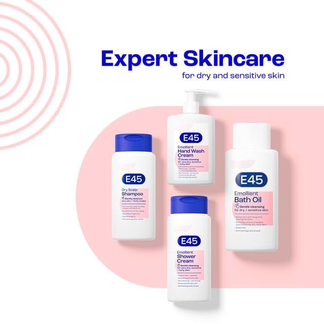 E45 Shower Cream For Dry & Sensitive Skin 200ml - gallery image 3