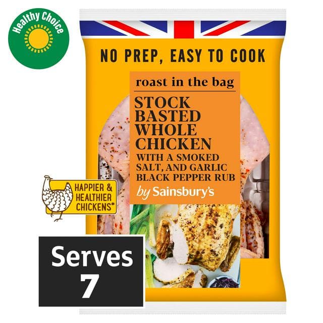Sainsbury's 1.9kg Stock Basted Whole Chicken - gallery image 1
