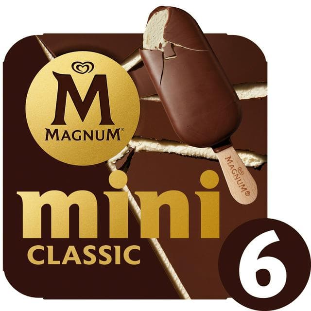 Magnum Mini Classic 6 x 55ml Ice Cream Sticks - gallery image 1