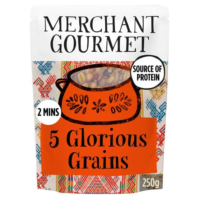 Merchant Gourmet Simply Cooked Glorious Grains with Red Rice & Quinoa 250g - gallery image 1