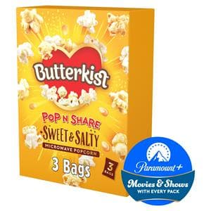 Butterkist Microwave Popcorn Sweet & Salted 3x60g