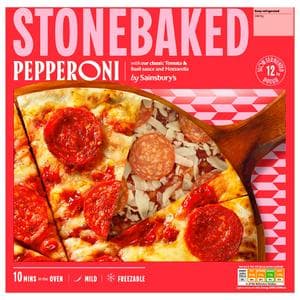 Sainsbury's Stonebaked Pepperoni Pizza 270g