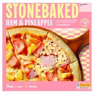 Sainsbury's 295g Ham & Pineapple Stonebaked Pizza