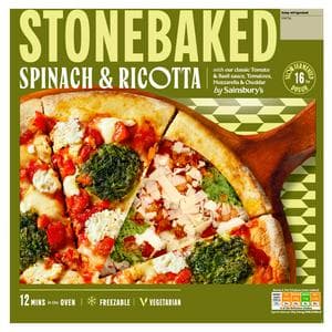 Sainsbury's 290g Spinach & Ricotta Stonebaked Pizza