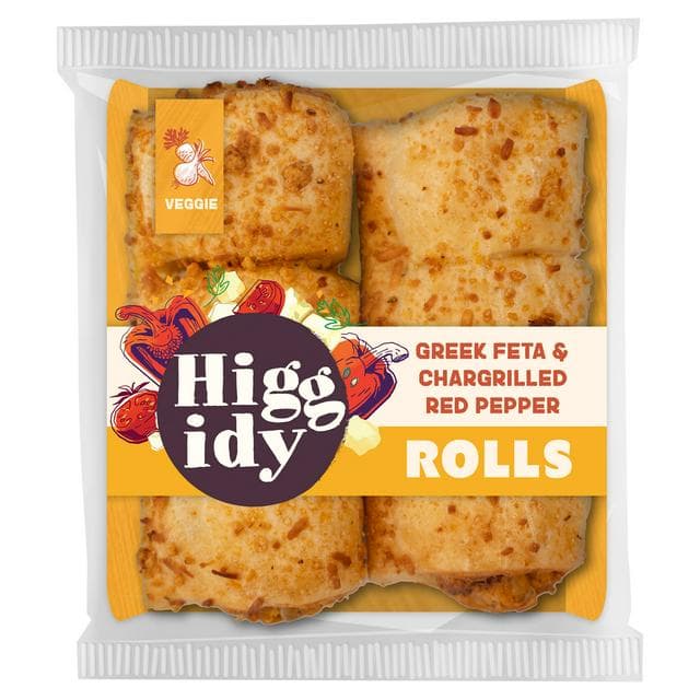 Higgidy Greek Feta & Chargrilled Red Pepper Rolls 160g - gallery image 1