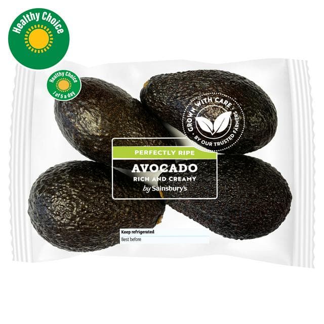 By Sainsbury's 4 x Small Ripe & Ready Avocados - gallery image 1