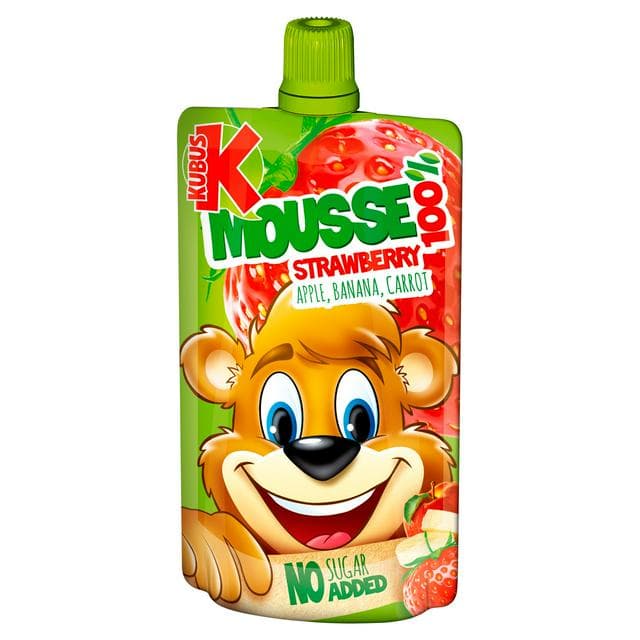 Kubus Mus Apple, Banana & Strawberry 100g - gallery image 1
