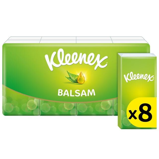 Kleenex Balsam Pocket Pack Tissues 8x9 Sheets - gallery image 1
