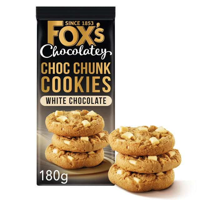 Fox's 180g Chocolatey Biscuits White Chocolate Cookies - gallery image 1