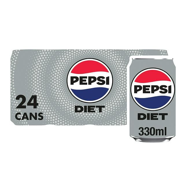 Diet Pepsi Cans 24x330ml - gallery image 1