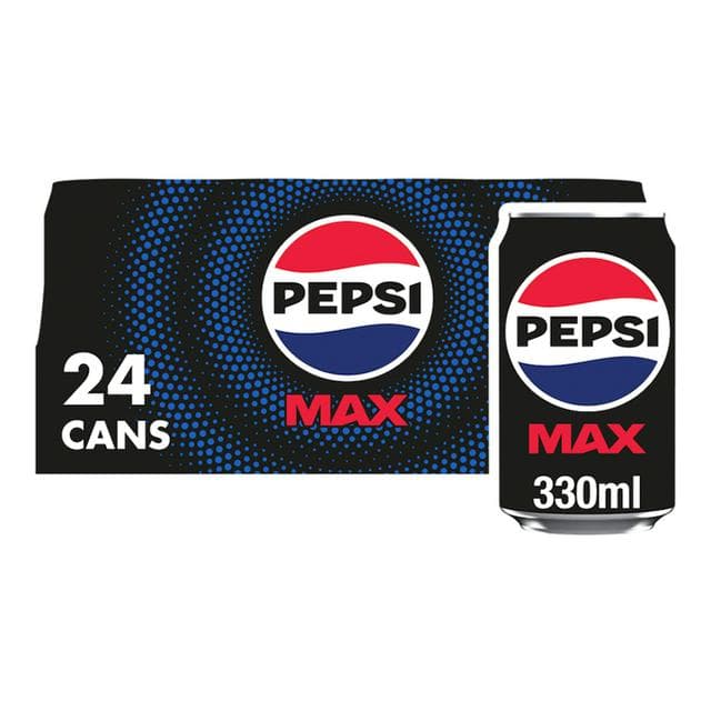 Pepsi Max No Sugar Cola Cans 24x330ml - gallery image 1