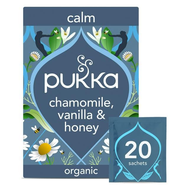 Pukka Organic Chamomile, Vanilla & Manuka Honey Tea Home Compostable Herbal Tea Bags x20 - gallery image 1