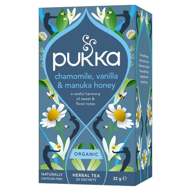 Pukka Organic Chamomile, Vanilla & Manuka Honey Tea Home Compostable Herbal Tea Bags x20 - gallery image 2