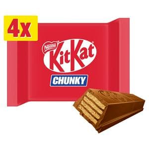 KitKat Chunky Milk Chocolate Bar Multipack x4 40g