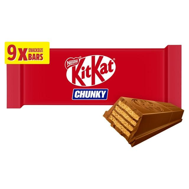 KitKat Chunky Milk Chocolate Bar Multipack x9 288g - gallery image 1