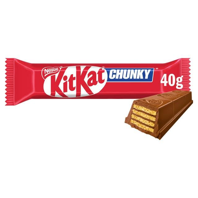 KitKat Chunky Milk Chocolate Bar 40g - gallery image 1