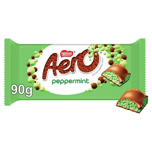 Aero Peppermint Mint Chocolate Sharing Bar 90g - gallery image 1
