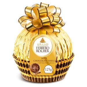 Ferrero Rocher Grand 125g Milk Chocolate with Hazelnut Pieces Box