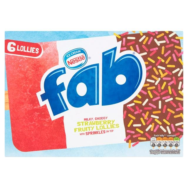 Fab Strawberry x6 348ml - gallery image 1