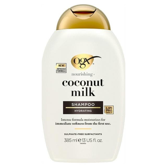 OGX Coconut Milk Shampoo for Dry & Damaged Hair 385ml - gallery image 1
