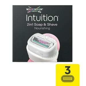 Wilkinson Sword Intuition 2-in-1 Ultra Moisture Razor Blade Refills x3