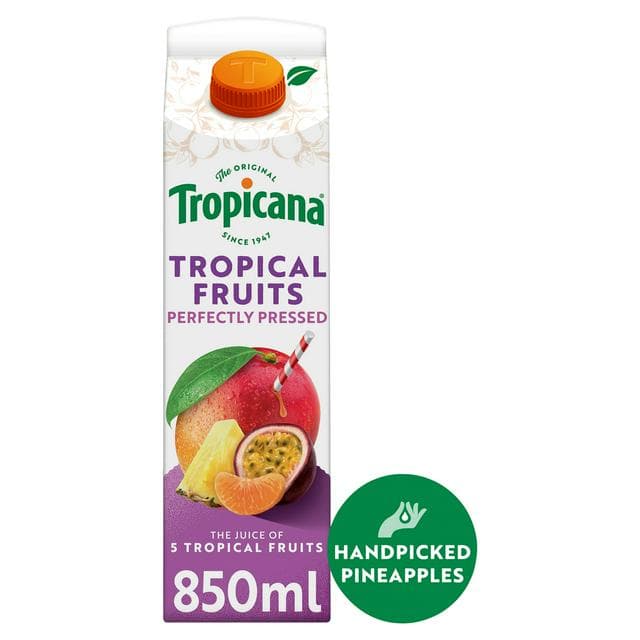 Tropicana Tropical Fruit Juice 850ml - gallery image 1