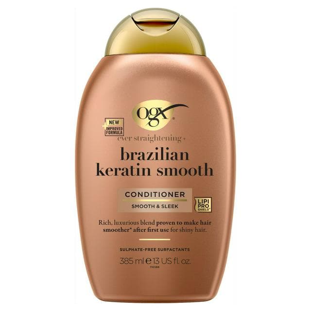 OGX Brazilian Keratin Smooth Conditioner for Dry Hair 385ml - gallery image 1