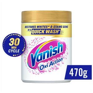 Vanish Crystal White Oxi Action Stain Remover Powder 450g