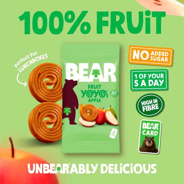 BEAR Fruit Yoyos Apple Multipack 5x20g - gallery image 3