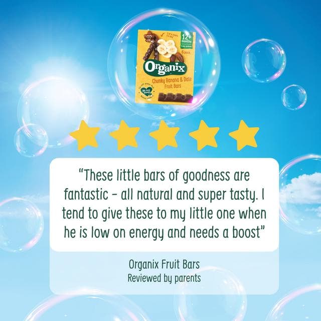 Organix Banana & Date Fruit Bars Toddler Snacks Multipack 12 months+ 6x17g - gallery image 4