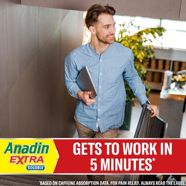 Anadin Extra Soluble Aspirin Paracetamol & Caffeine Tablets x12 - gallery image 3