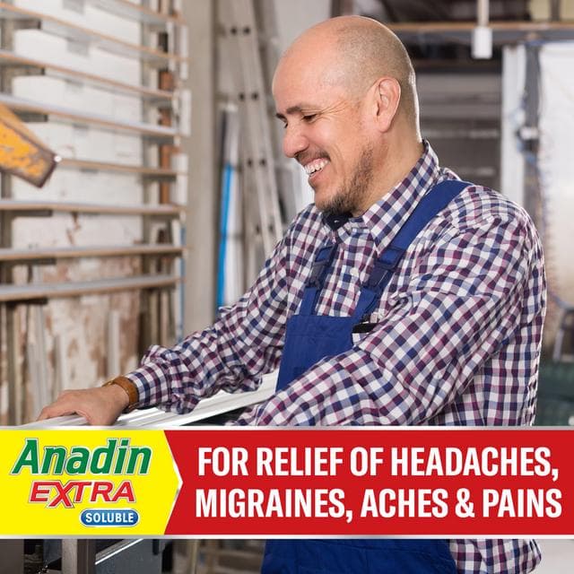 Anadin Extra Soluble Aspirin Paracetamol & Caffeine Tablets x12 - gallery image 4