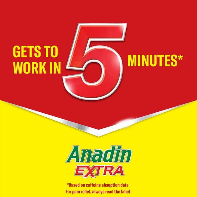 Anadin Extra Aspirin Paracetamol & Caffeine Caplets x12 - gallery image 3