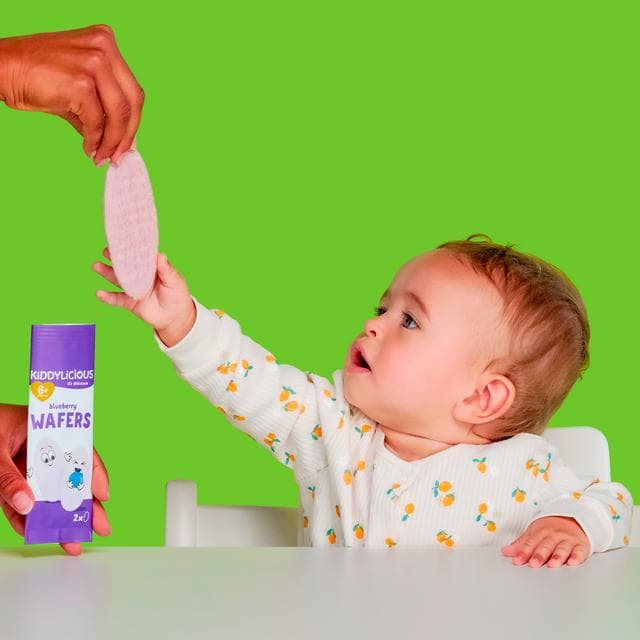 Kiddylicious Blueberry Maxi Wafers Baby Snacks 10x4g - gallery image 5