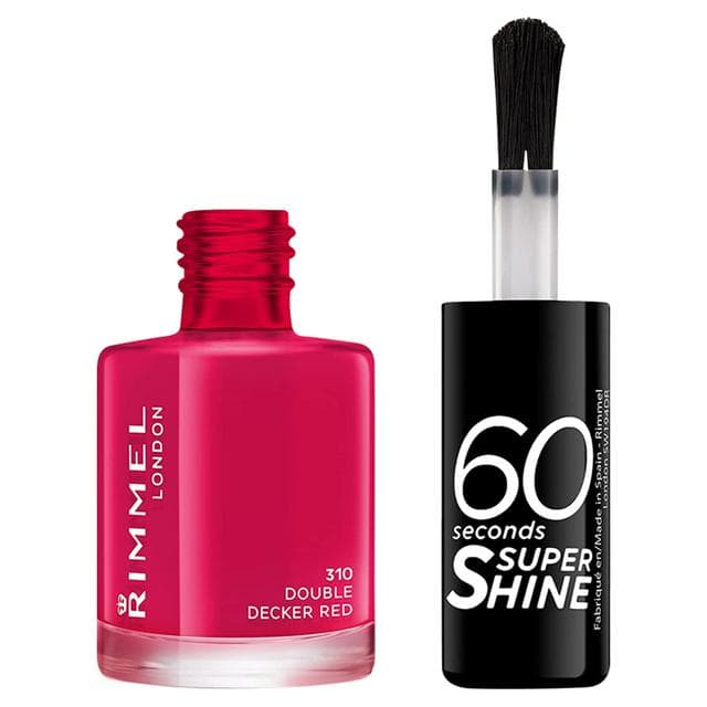 Rimmel 60 Seconds Sshine Nail Polish Double Decker Red - gallery image 1