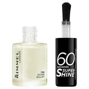 Rimmel London 60 Seconds Super Shine 730 Silver Bullet 8ml