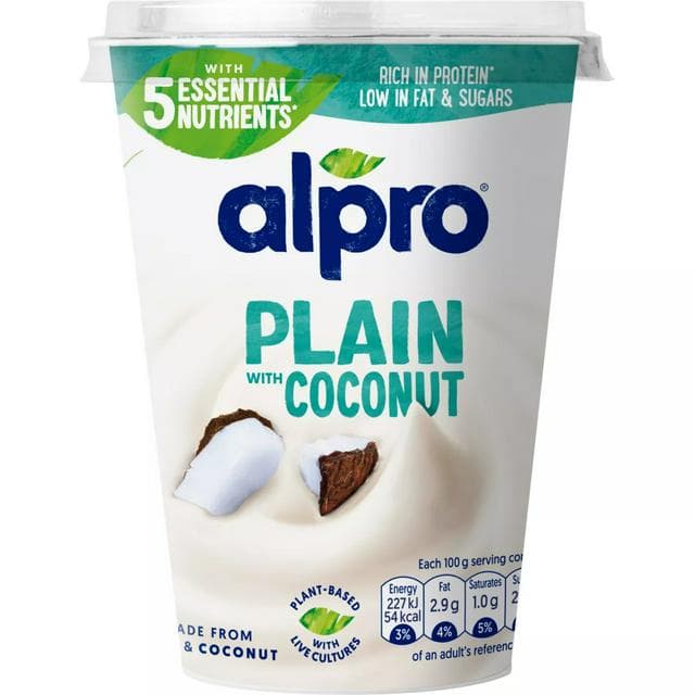 Alpro Plain Coconut Plant Based Soya Yoghurt Alternative 500g - gallery image 1