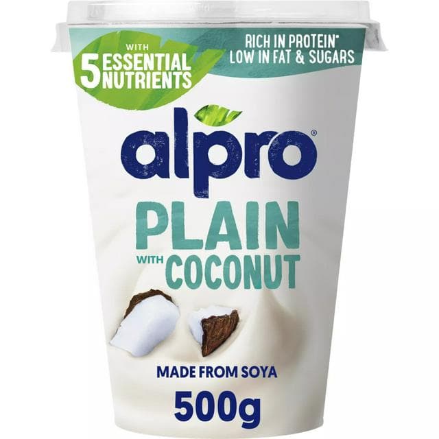 Alpro Plain Coconut Plant Based Soya Yoghurt Alternative 500g - gallery image 1