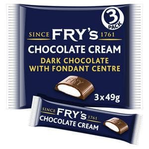 Fry's 3 x 49g Multipack Cream Chocolate Bar