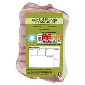 Sainsbury's British or New Zealand Lamb Breast (Approx. 775g)