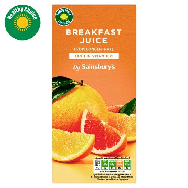 Sainsbury's Breakfast Juice from Concentrate 1L - gallery image 1
