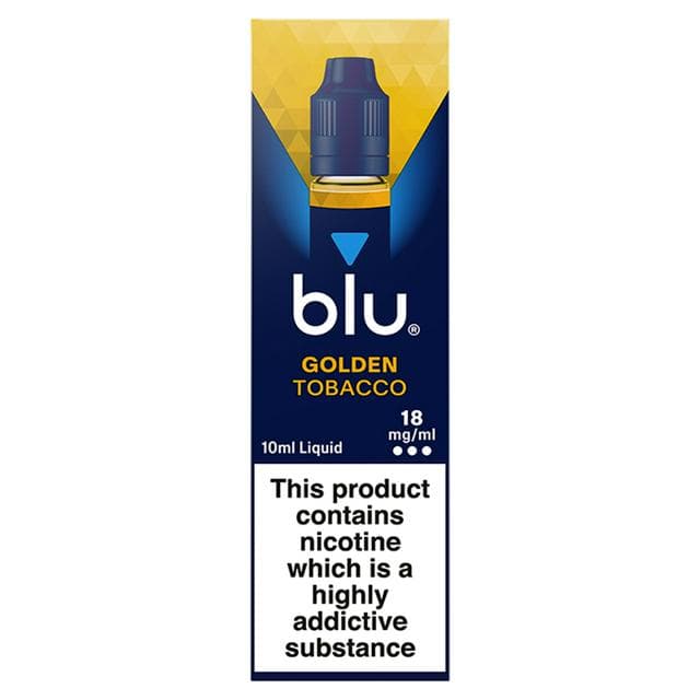 blu Vape Liquid Refill Golden Tobacco 18mg - gallery image 1