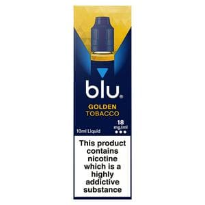 blu Vape Liquid Refill Golden Tobacco 18mg