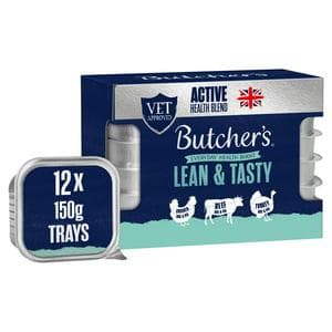 Butcher's Lean & Tasty Low Fat Dog Food Trays 12x150g