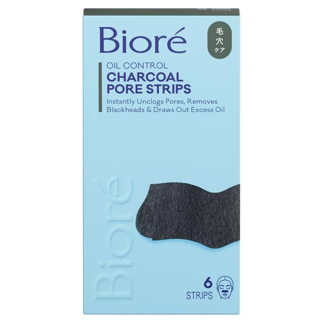 Biore Charcoal Deep Cleansing Pore Nose Strips x6 - gallery image 1