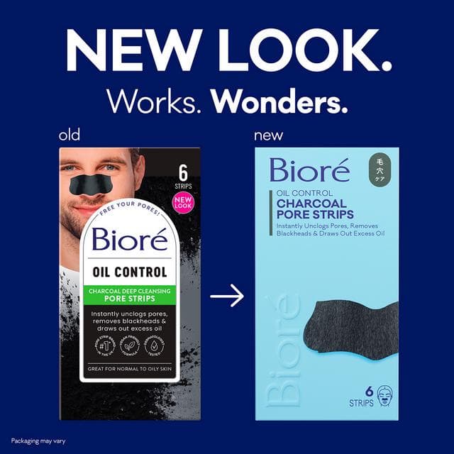 Biore Charcoal Deep Cleansing Pore Nose Strips x6 - gallery image 2